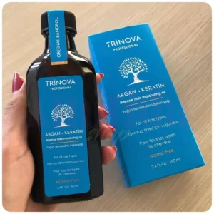 روغن مو آرگان کراتین و ترمیم کننده ترینوا TRINOVA